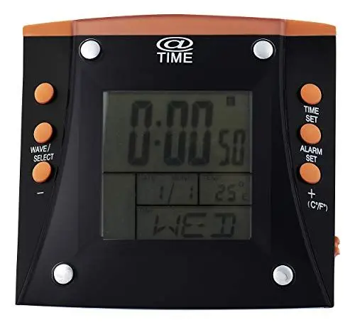 Produktbild: TIME100 Unisex Wecker Digital Kunststoff RC-008/11 Schwarz