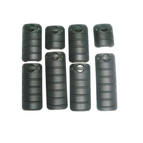 Produktbild: ATAIRSOFT 8 Pcs RAS RIS Picatinny Schiene Abdeckung Set (Schwarz) 42mm 67mm 80mm 98mm AC23