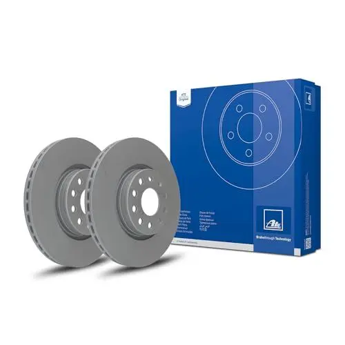 Produktbild: ATE Original Bremsscheibe - 2 Bremsscheiben - 24.0125-0158.1 - ECE-R90 Straßenzulassung, grau