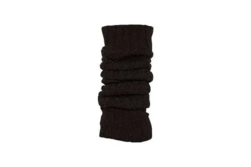 Produktbild: Ateena Stulpen Damen Schwarz, Stulpen Damen Wolle Schwarz, Knöchelwärmer, Beinwärmer Acrylic mit Wolle, Maximaler Wadenumfang – 40 cm, Länge – 60 cm