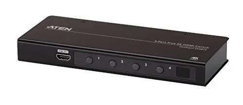 Produktbild: ATEN VS481C HDMI Switch mit 4 Ports True 4K, schwarz