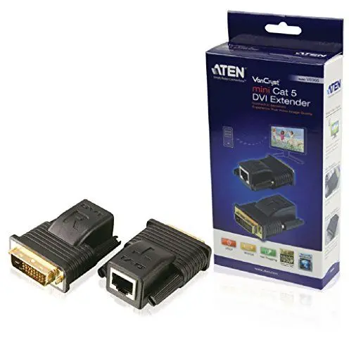 Produktbild: Aten VE066-AT DVI Extender (Verlaengerung) ueber Netzwerkkabel RJ45 20m Schwarz