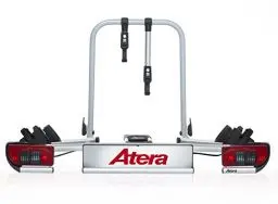 Produktbild: Atera 022696 PKW Fahrradträger Strada E-Bike XL, Auto-Kupplungsträger extrabreit mit Rückleuchten - für 2 Fahrräder, silber