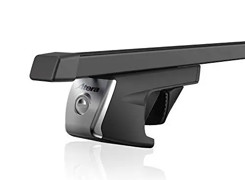 Produktbild: Atera 048410 PKW Dachträger Signo RTD - Vierkantprofil Schwarz - für Autos mit auffliegender Dachreling - Stahl 110 cm
