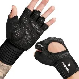 Produktbild: ATERCEL Fitness Handschuhe Herren Damen, Trainingshandschuhe Krafttraining Handgelenkband Handschuhe für Crossfit, Gewichtheben, Gym Body Training