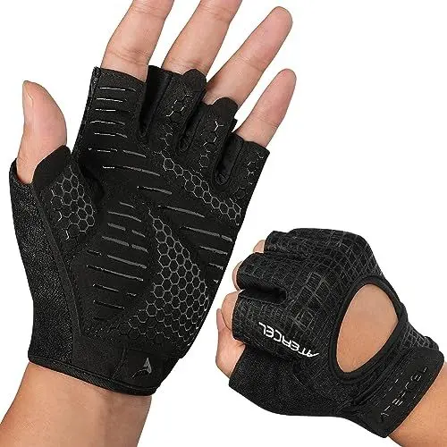 Produktbild: ATERCEL Fitness Handschuhe Herren Damen mit Vollhandpolsterung Trainingshandschuhe, Sporthandschuhe geeignet für Fitnessstudio, Gewichtheben, Radfahren L