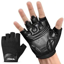 Produktbild: ATERCEL Trainingshandschuhe für Herren und Damen, Fitness Handschuhe Leder für Gewichtheben, Fitnessstudio, Fitness, Training, Klimmzüge, Training, Rudern