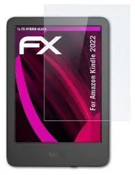 Produktbild: atFoliX Glasfolie kompatibel mit Amazn Kindl 2022 Panzerfolie, 9H Hybrid-Glass FX Schutzpanzer Folie