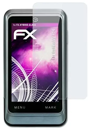 Produktbild: atFoliX Glasfolie kompatibel mit GolfBuddy PT4 Panzerfolie, 9H Hybrid-Glass FX Schutzpanzer Folie