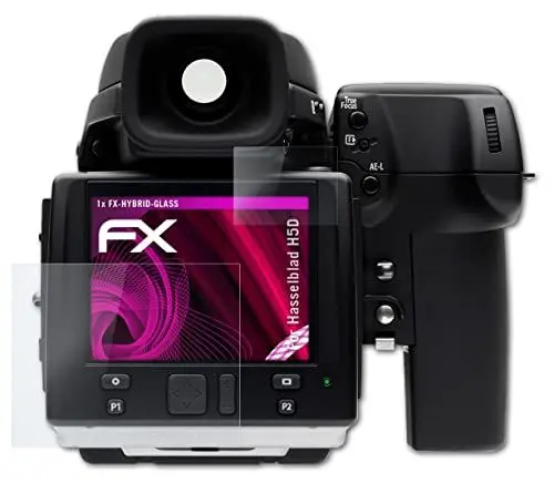 Produktbild: atFoliX Glasfolie kompatibel mit Hasselblad H5D Panzerfolie, 9H Hybrid-Glass FX Schutzpanzer Folie (1er Set)