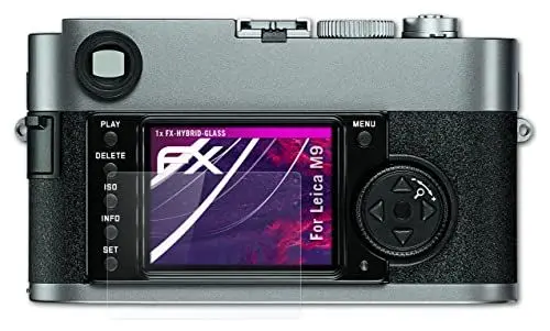 Produktbild: atFoliX Glasfolie kompatibel mit Leica M9 Panzerfolie, 9H Hybrid-Glass FX Schutzpanzer Folie