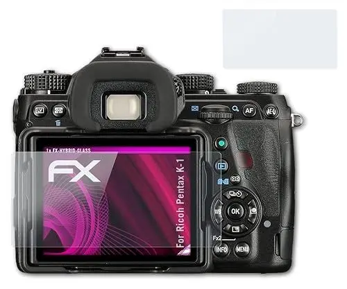 Produktbild: atFoliX Glasfolie kompatibel mit Ricoh Pentax K-1 Panzerfolie, 9H Hybrid-Glass FX Schutzpanzer Folie (1er Set)