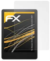Produktbild: atFoliX Panzerfolie kompatibel mit Amazn Kindl Paperwhite 11. Generation 2021 Schutzfolie, entspiegelnde und stoßdämpfende FX Folie (2X)