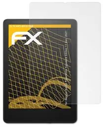 Produktbild: atFoliX Panzerfolie kompatibel mit Amazn Kindl Paperwhite Signature Edition 11 Gen. 2021 Schutzfolie, entspiegelnde und stoßdämpfende FX Folie (2X)