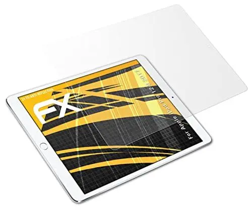 Produktbild: atFoliX Panzerfolie kompatibel mit Apple iPad Pro 12.9 2017 Schutzfolie, entspiegelnde und stoßdämpfende FX Folie (2X)