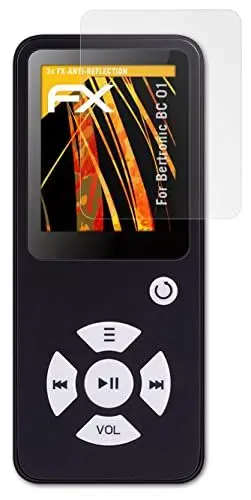 Produktbild: atFoliX Panzerfolie kompatibel mit Bertronic BC 01 Schutzfolie, entspiegelnde und stoßdämpfende FX Folie (3X)