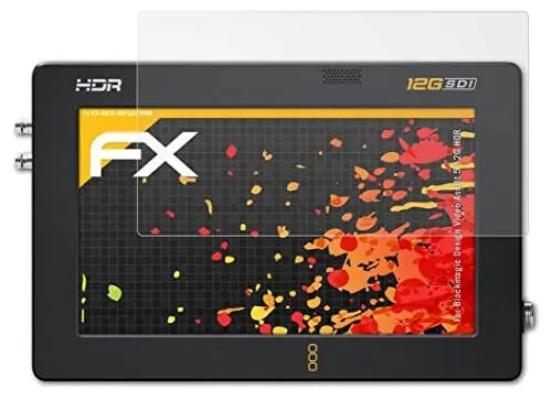 Produktbild: atFoliX Panzerfolie kompatibel mit Blackmagic Design Video Assist 5 12G HDR Schutzfolie, entspiegelnde und stoßdämpfende FX Folie