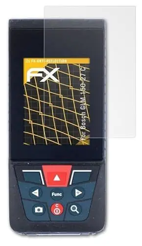 Produktbild: atFoliX Panzerfolie kompatibel mit Bosch GLM 150-27 C Schutzfolie, entspiegelnde und stoßdämpfende FX Folie (2X)