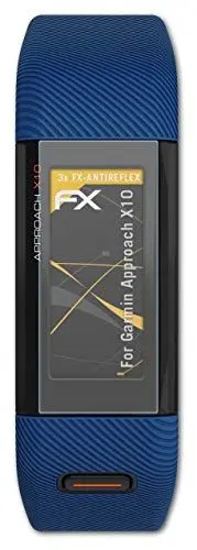 Produktbild: atFoliX Panzerfolie kompatibel mit Garmin Approach X10 Schutzfolie, entspiegelnde und stoßdämpfende FX Folie (3X)