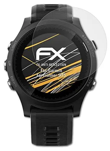 Produktbild: atFoliX Panzerfolie kompatibel mit Garmin Forerunner 935 Schutzfolie, entspiegelnde und stoßdämpfende FX Folie (3X)