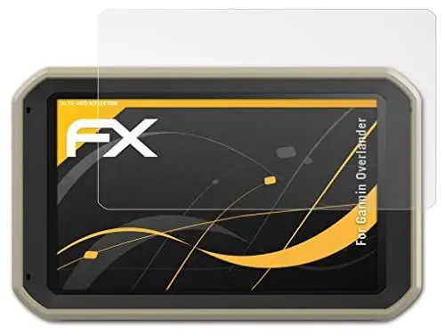 Produktbild: atFoliX Panzerfolie kompatibel mit Garmin Overlander Schutzfolie, entspiegelnde und stoßdämpfende FX Folie (3X)