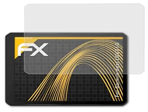 Produktbild: atFoliX Panzerfolie kompatibel mit Garmin dezl LGV710 Schutzfolie, entspiegelnde und stoßdämpfende FX Folie (3X)