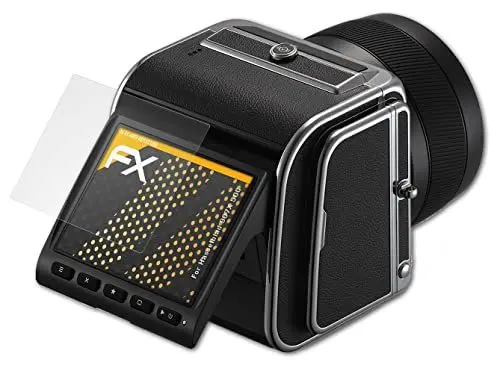 Produktbild: atFoliX Panzerfolie kompatibel mit Hasselblad 907X 50C Schutzfolie, entspiegelnde und stoßdämpfende FX Folie (3X)