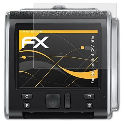 Produktbild: atFoliX Panzerfolie kompatibel mit Hasselblad CFV-50c Schutzfolie, entspiegelnde und stoßdämpfende FX Folie