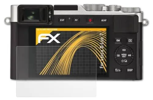 Produktbild: atFoliX Panzerfolie kompatibel mit Leica D-Lux 7 Schutzfolie, entspiegelnde und stoßdämpfende FX Folie (3X)