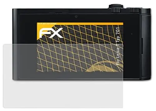 Produktbild: atFoliX Panzerfolie kompatibel mit Leica T Typ 701 Schutzfolie, entspiegelnde und stoßdämpfende FX Folie (3X)