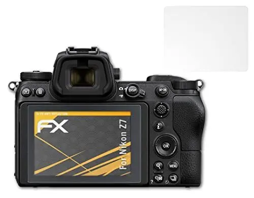 Produktbild: atFoliX Panzerfolie kompatibel mit Nikon Z7 Schutzfolie, entspiegelnde und stoßdämpfende FX Folie (3er Set)