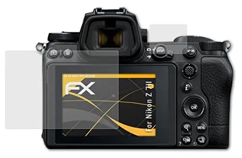 Produktbild: atFoliX Panzerfolie kompatibel mit Nikon Z 7II Schutzfolie, entspiegelnde und stoßdämpfende FX Folie (3er Set)
