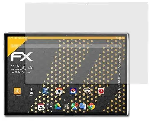 Produktbild: atFoliX Panzerfolie kompatibel mit Pritom L10 Three in One Keyboard Schutzfolie, entspiegelnde und stoßdämpfende FX Folie (2X)