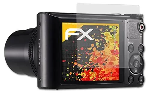 Produktbild: atFoliX Panzerfolie kompatibel mit Samsung WB150F Schutzfolie, entspiegelnde und stoßdämpfende FX Folie (3X)