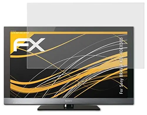 Produktbild: atFoliX Panzerfolie kompatibel mit Sony BRAVIA KDL-40EX505 Schutzfolie, entspiegelnde und stoßdämpfende FX Folie