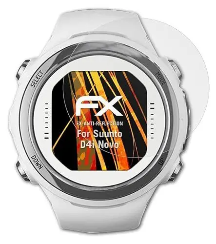 Produktbild: atFoliX Panzerfolie kompatibel mit Suunto D4i Novo Schutzfolie, entspiegelnde und stoßdämpfende FX Folie (3X)