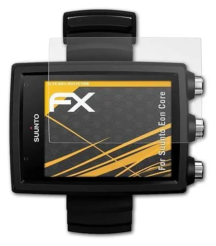Produktbild: atFoliX Panzerfolie kompatibel mit Suunto Eon Core Schutzfolie, entspiegelnde und stoßdämpfende FX Folie (3X)