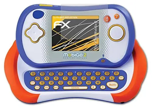 Produktbild: atFoliX Panzerfolie kompatibel mit VTech MobiGo 2 Schutzfolie, entspiegelnde und stoßdämpfende FX Folie