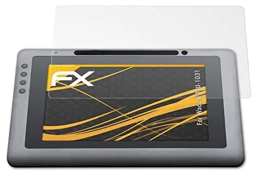 Produktbild: atFoliX Panzerfolie kompatibel mit Wacom DTU-1031 Schutzfolie, entspiegelnde und stoßdämpfende FX Folie (2X)