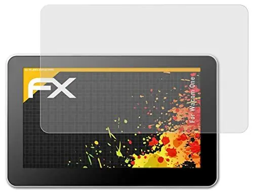 Produktbild: atFoliX Panzerfolie kompatibel mit Wacom One Schutzfolie, entspiegelnde und stoßdämpfende FX Folie (2X)
