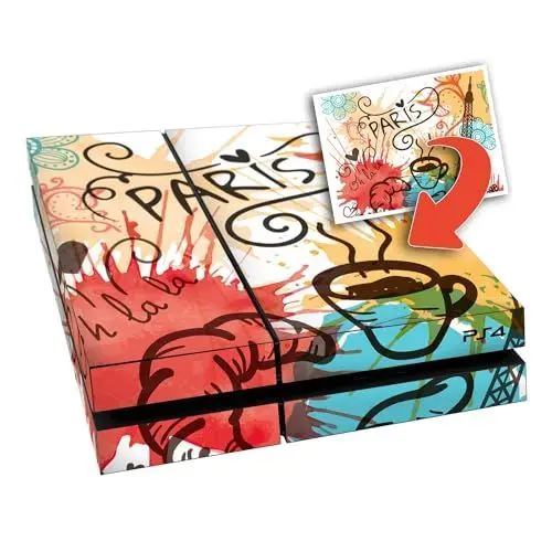 Produktbild: atFoliX Personalisierbare Designfolie kompatibel mit Sony Playstation 4 - gestalte deinen Skin Aufkleber im Custom-Konfigurator einfach selbst