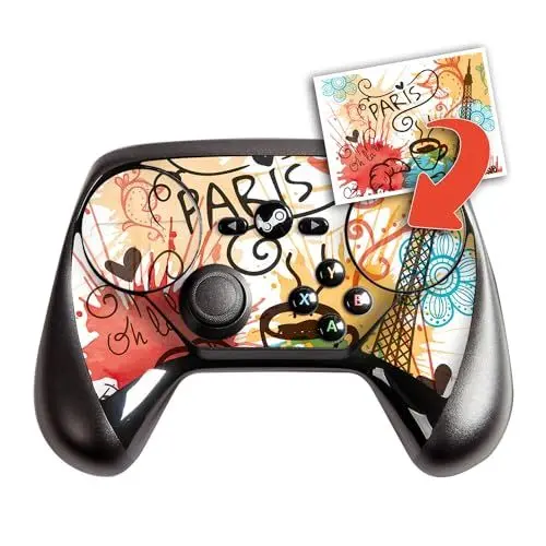 Produktbild: atFoliX Personalisierbare Designfolie kompatibel mit Steam Controller - gestalte deinen Skin Aufkleber im Custom-Konfigurator einfach selbst