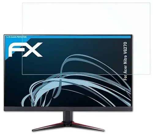 Produktbild: atFoliX Schutzfolie kompatibel mit Acer Nitro VG270 Folie, ultraklare FX Displayschutzfolie