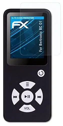 Produktbild: atFoliX Schutzfolie kompatibel mit Bertronic BC 01 Folie, ultraklare FX Displayschutzfolie (3X)