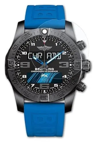 Produktbild: atFoliX Schutzfolie kompatibel mit Breitling Supersports B55 Folie, ultraklare FX Displayschutzfolie (3X)