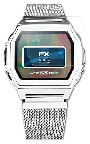 Produktbild: atFoliX Schutzfolie kompatibel mit Casio A1000M-1BEF Folie, ultraklare FX Displayschutzfolie (3X)