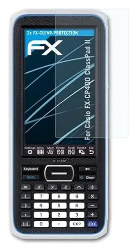 Produktbild: atFoliX Schutzfolie kompatibel mit Casio FX-CP400 ClassPad II Folie, ultraklare FX Displayschutzfolie (2X)
