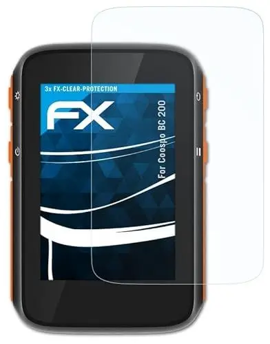 Produktbild: atFoliX Schutzfolie kompatibel mit Coospo BC 200 Folie, ultraklare FX Displayschutzfolie (3X)