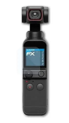 Produktbild: atFoliX Schutzfolie kompatibel mit DJI Pocket 2 Folie, ultraklare FX Displayschutzfolie (3X)