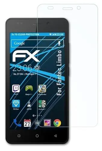 Produktbild: atFoliX Schutzfolie kompatibel mit Fantec Limbo Folie, ultraklare FX Displayschutzfolie (3X)